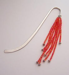 Strawberry Beaded Book Mark