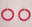 Pink & Red Wood Hoop Earrings
