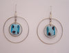 Blue Spots - Two Hoop Earrings