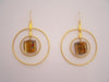 Amber Multi Color - Two Hoop Earrings