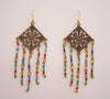 Large Multi Bead Chandler Earrings