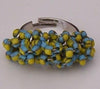 Blue & Yellow Bead Ring